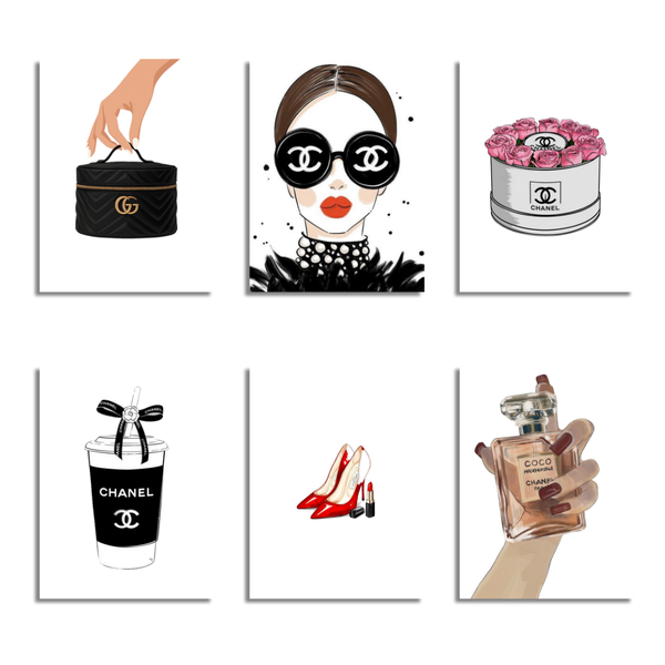 6 Mini Paintings|The Luxe Life Set