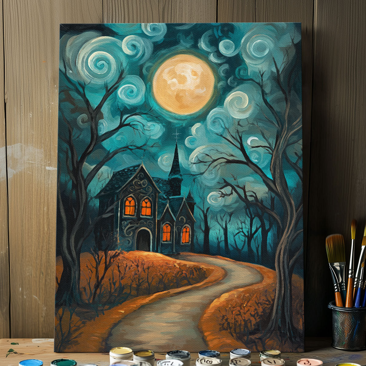 Haunted House | Paint By Numbers Kit