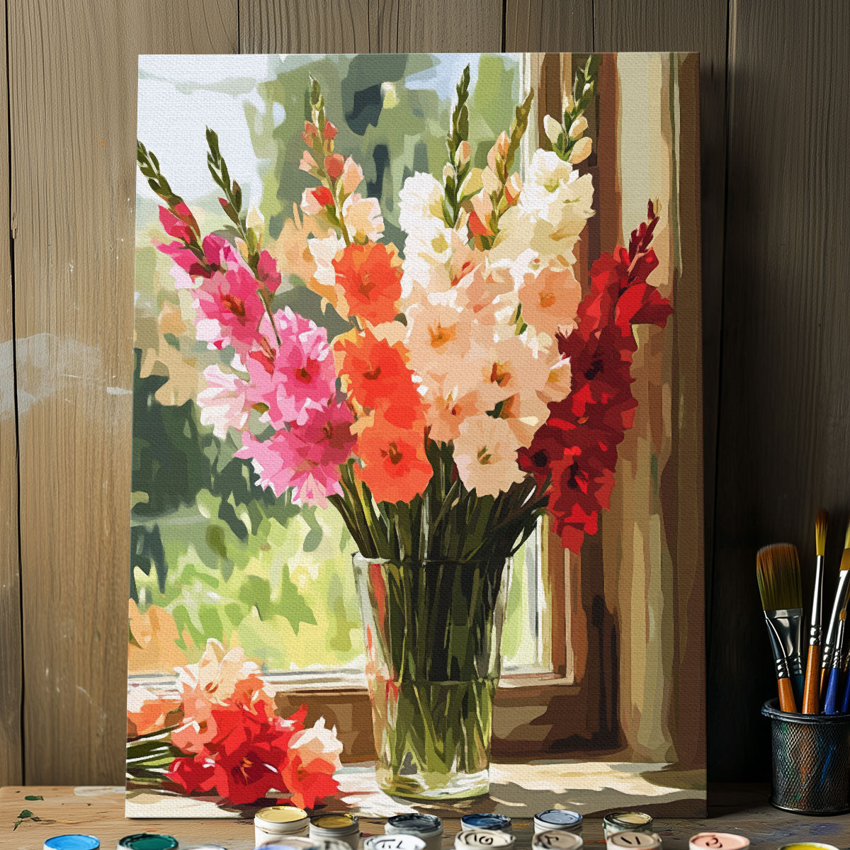 Gladiolus - August Birth Flower | Paint By Numbers Kit