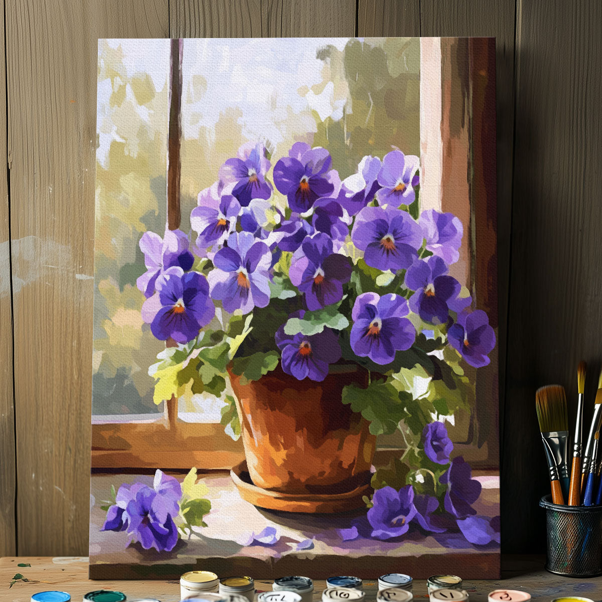 Violet - February Birth Flower | Paint By Numbers Kit