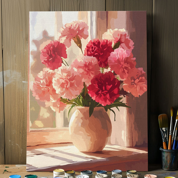 Carnation - January Birth Flower | Paint By Numbers Kit