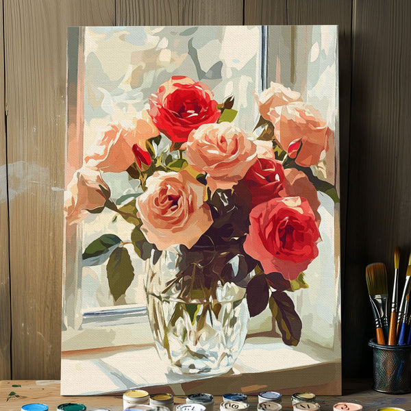 Rose - June Birth Flower | Paint By Numbers Kit