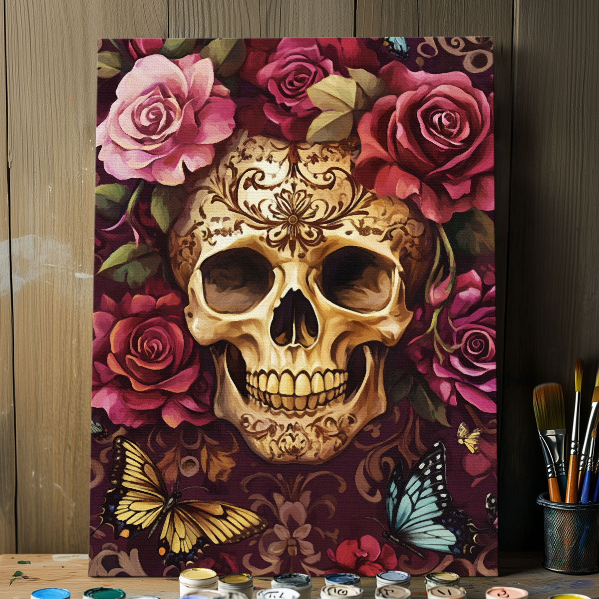 Floral Skull | Paint By Numbers Kit