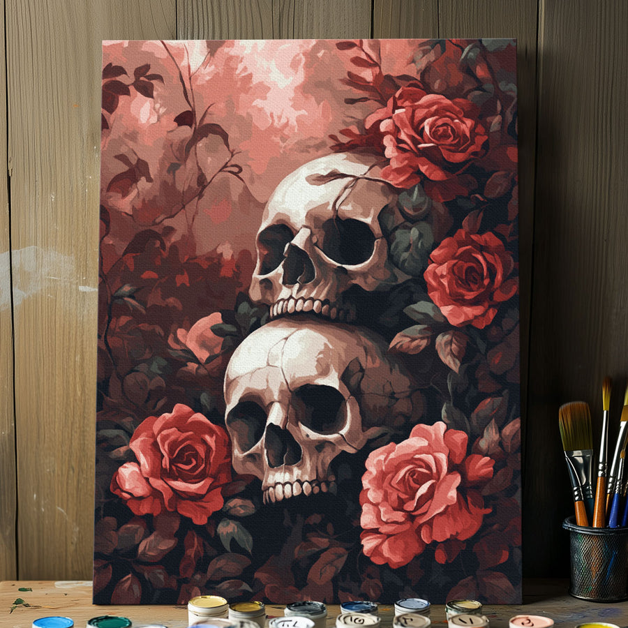 Crimson Rose Garden | Paint By Numbers Kit