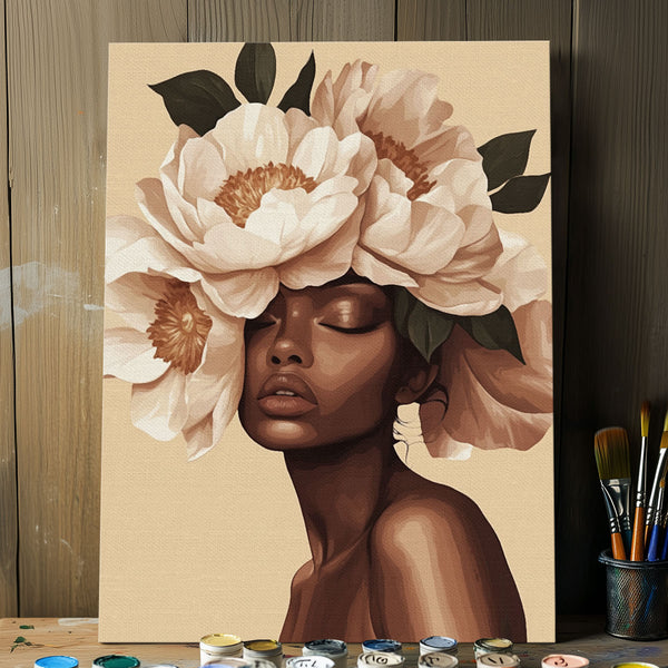 Golden Blossom Beauty | Paint By Numbers Kit