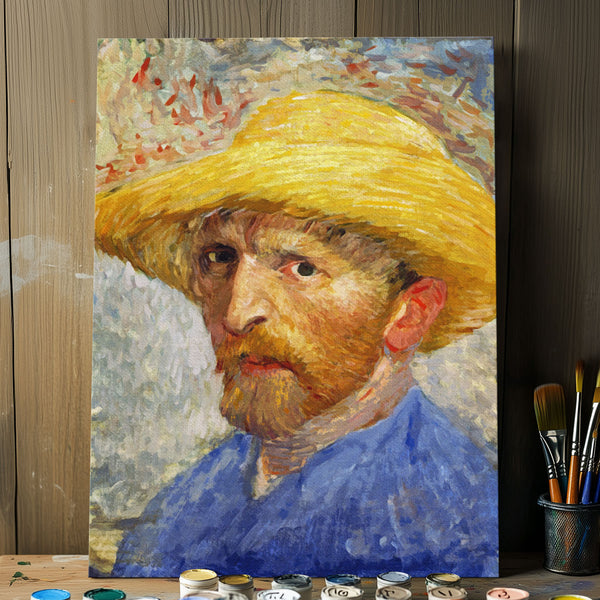 Portrait with Straw Hat by Van Gogh | Paint By Numbers Kit