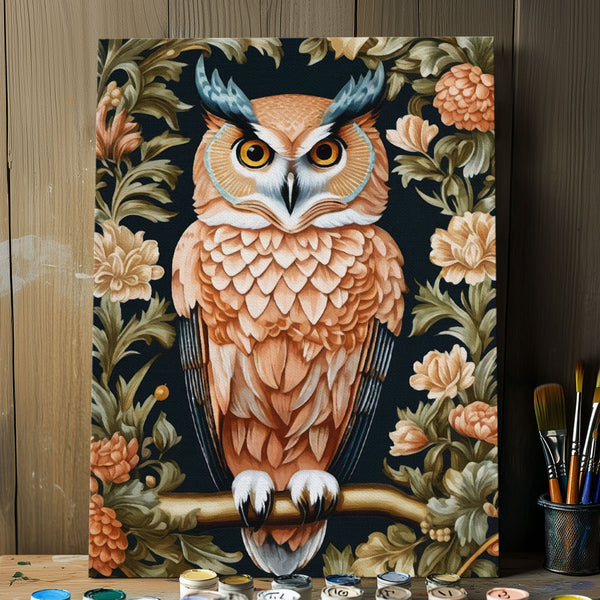 Vintage Owl by William Morris | Paint By Numbers Kit