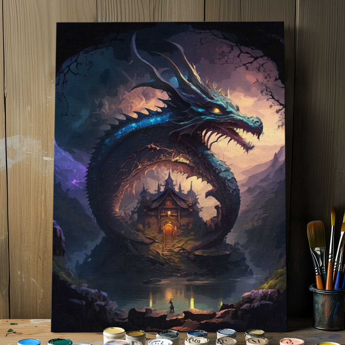 Mystic Dragon's Lair | Paint By Numbers Kit