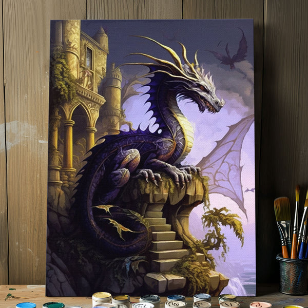 Dragon on the Terrace | Paint By Numbers Kit