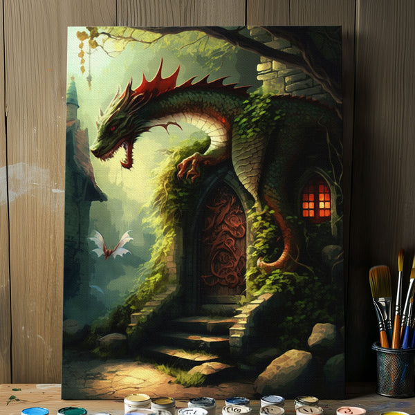 Ivy-Clad Dragon's Door | Paint By Numbers Kit