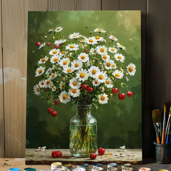 Daisies and Cherries | Paint By Numbers Kit