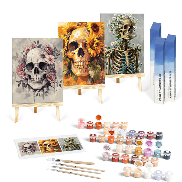 Floral Decay Set|  Paint By Numbers Kit