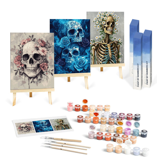 Death in Bloom  Set|  Paint By Numbers Kit