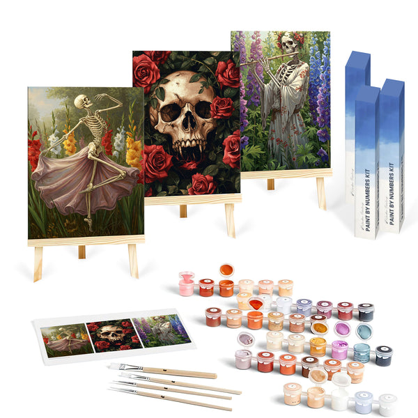 Skeletal Symphony Set|  Paint By Numbers Kit
