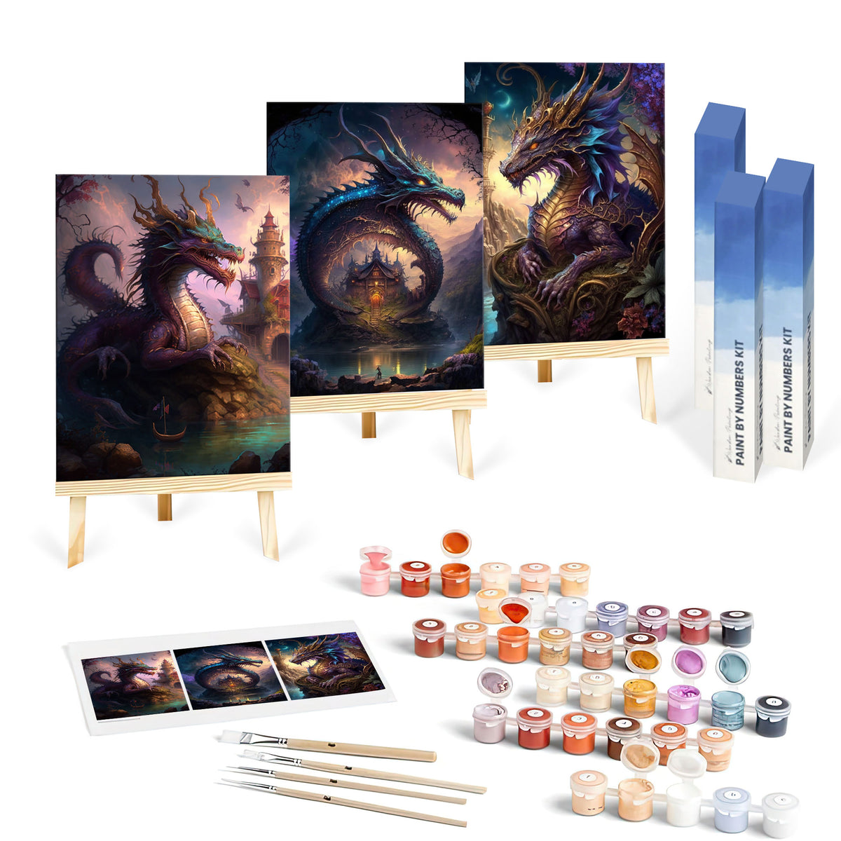 Whispers of Dragon Lore Set|  Paint By Numbers Kit