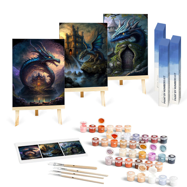 Dragon Legend Set|  Paint By Numbers Kit