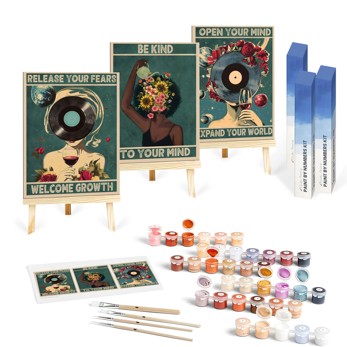 Mind, Heart, and Spirit Set|  Paint By Numbers Kit