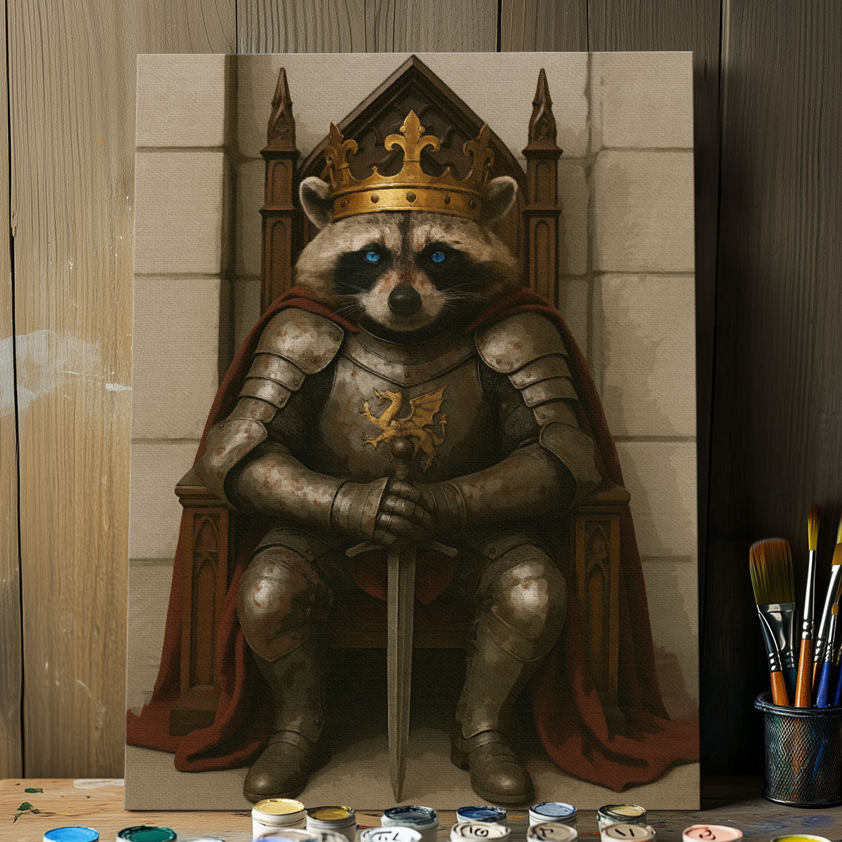 The Raccoon King| Paint By Numbers Kit