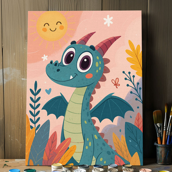 Cute Dragon | Paint By Numbers Kit