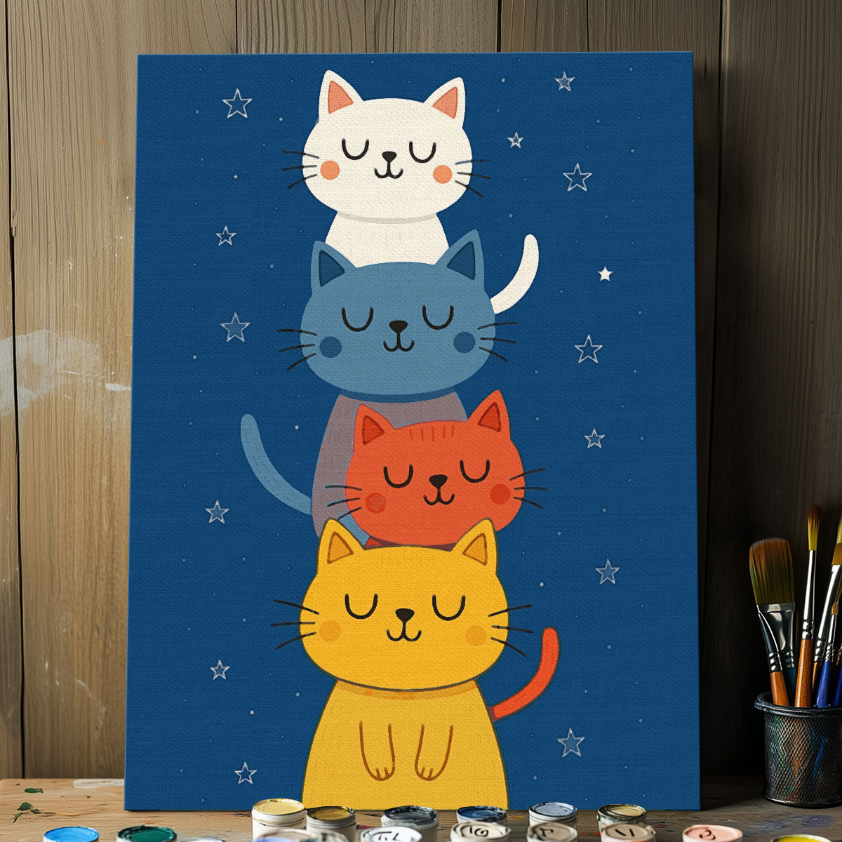 4 Cats | Paint By Numbers Kit