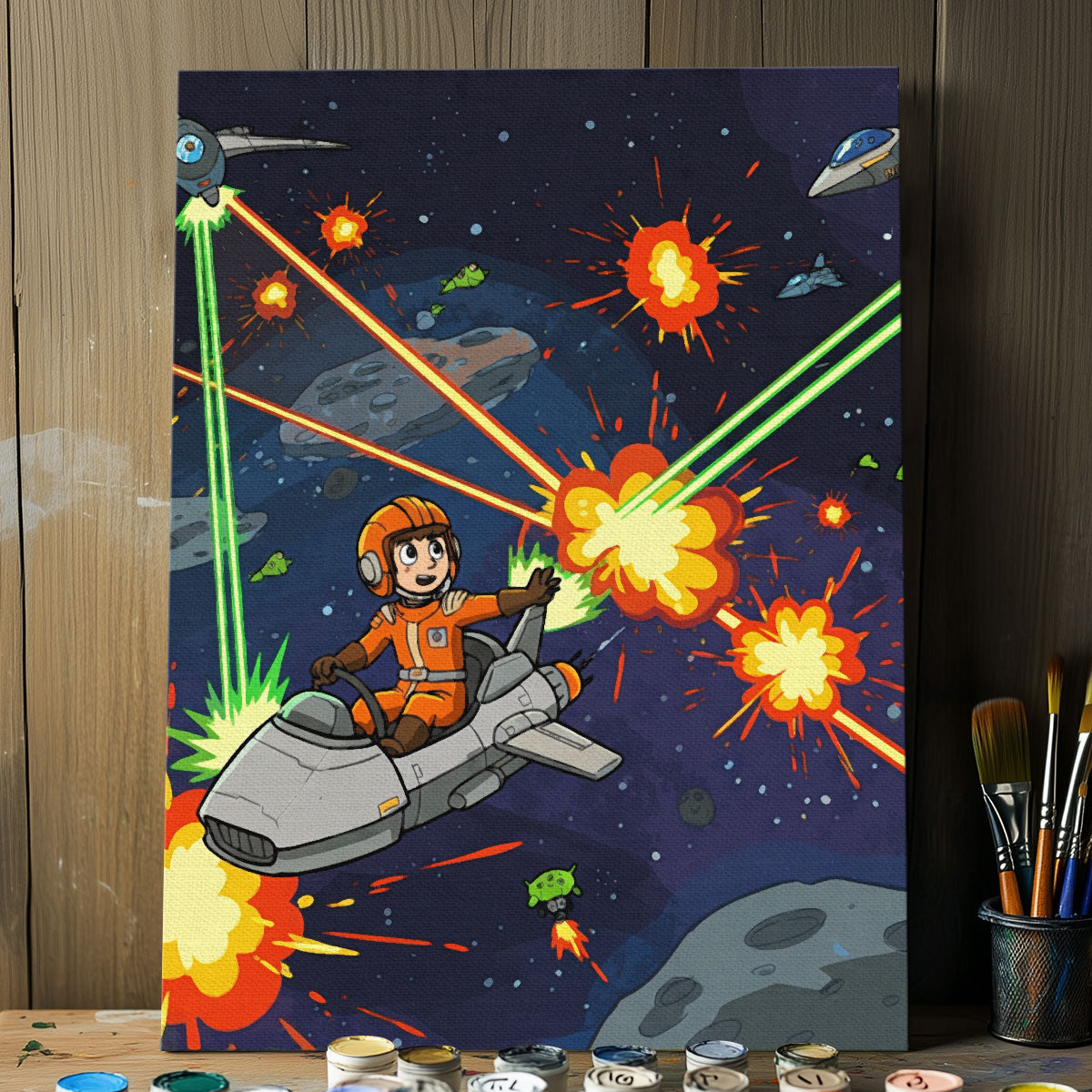 Cosmic Clash | Paint By Numbers Kit