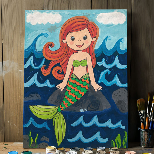 Red-hair Mermaid | Paint By Numbers Kit
