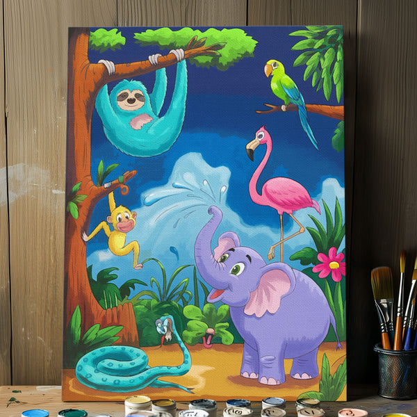 Jungle Friends | Paint By Numbers Kit