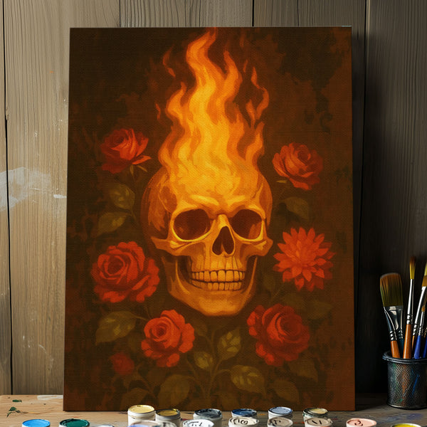 Burning Skull | Paint By Numbers Kit