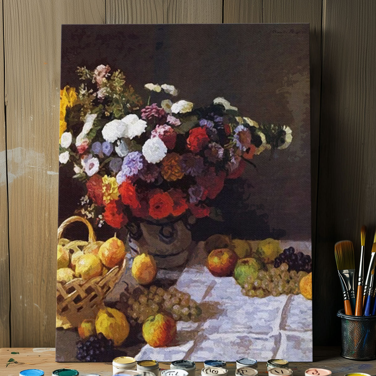 "Flowers and Fruit" by Claude Monet
