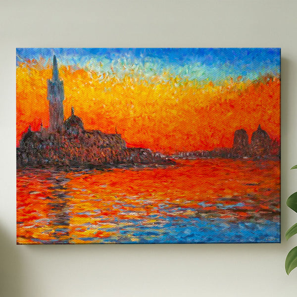 "San Giorgio Maggiore at Dusk" by Claude Monet