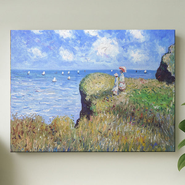 "The Cliff Walk at Pourville" by Claude Monet
