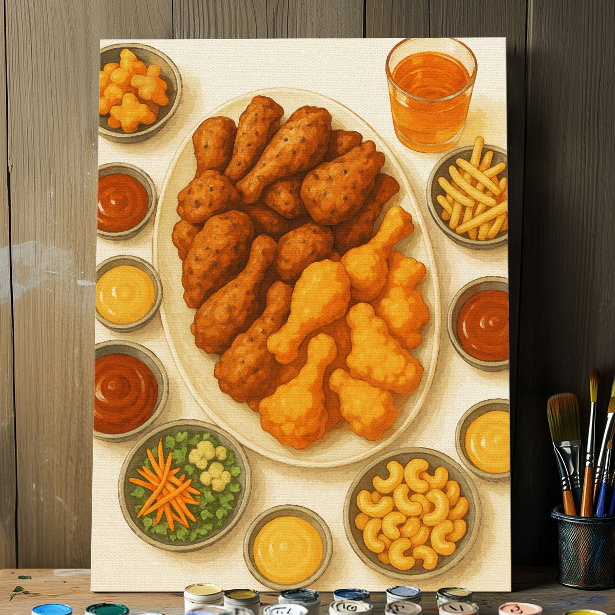 Fried Chicken | Paint-by-number Kit