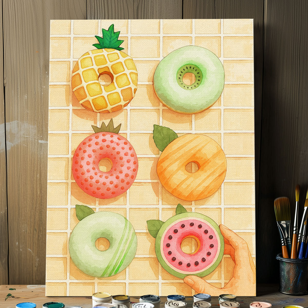 Fruit Donut | Paint-by-number Kit