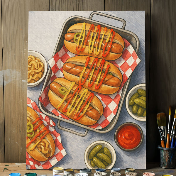 Hot Dog | Paint-by-number Kit