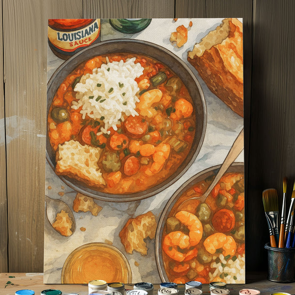 Shrimp Gumbo | Paint-by-number Kit