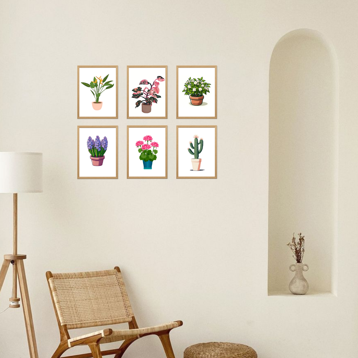 6 Mini Paintings|Potted Joy Set