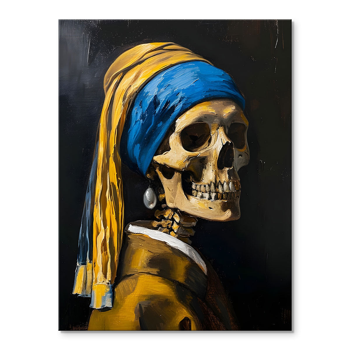 Skull with a Pearl Earring | Paint By Numbers Kit