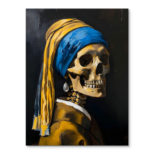 Skull with a Pearl Earring | Paint By Numbers Kit