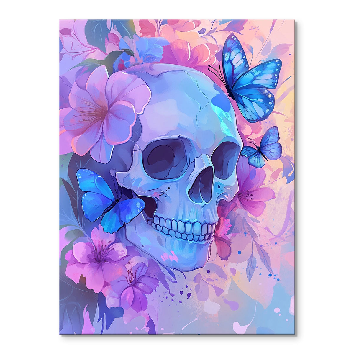 Butterflies Flower Skulls | Paint By Numbers Kit