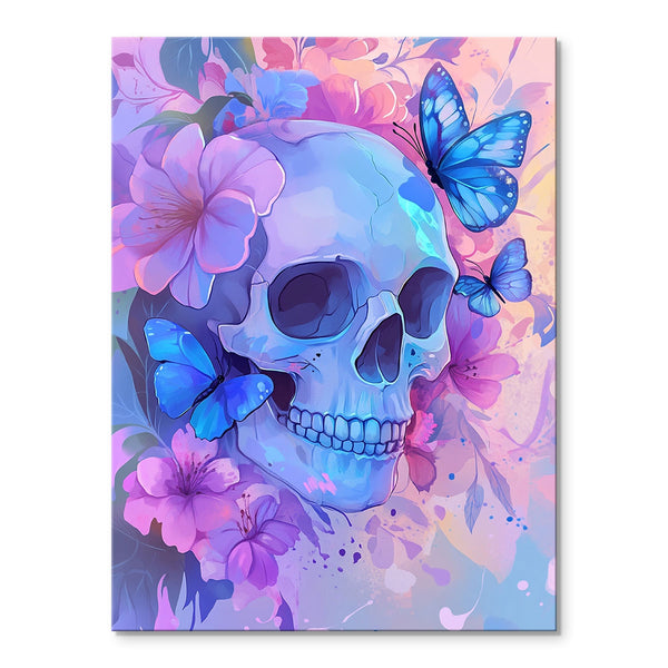 Butterflies Flower Skulls | Paint By Numbers Kit