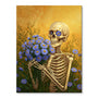 Skeleton with Aster - September Birth Flower | Paint By Numbers Kit