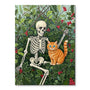 Skeleton with Holly - December Birth Flower | Paint By Numbers Kit