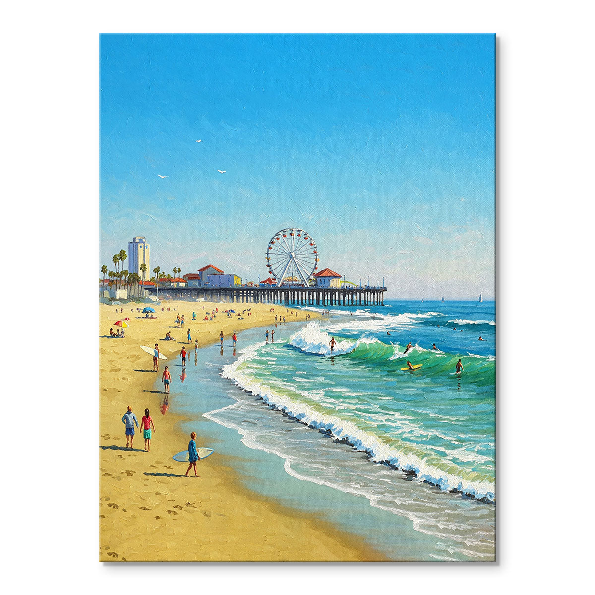 Ferris wheel in Huntington Beach | Paint By Numbers Kit