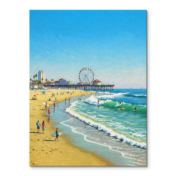 Ferris wheel in Huntington Beach | Paint By Numbers Kit