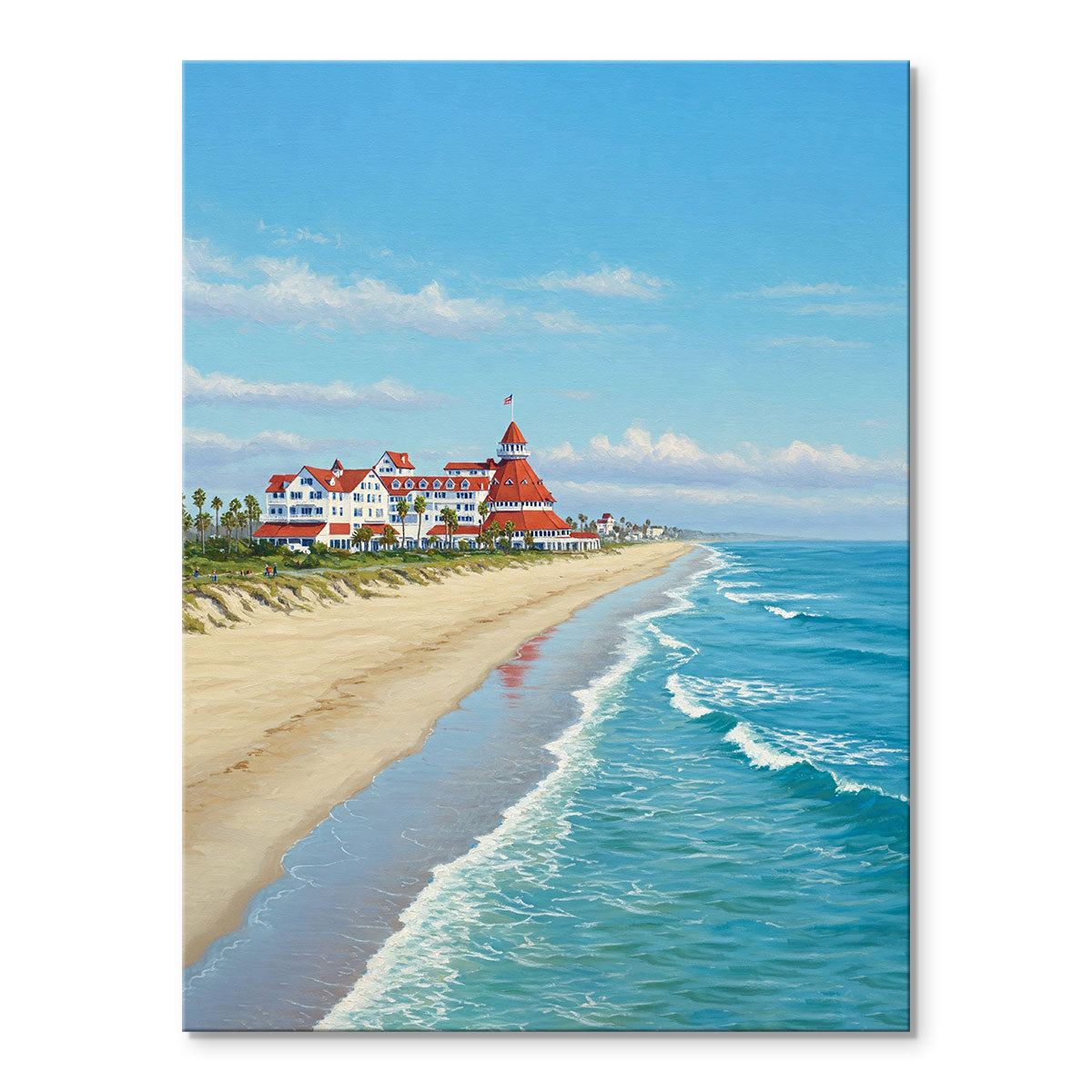 Hotel del Coronado in Coronado beach | Paint By Numbers Kit
