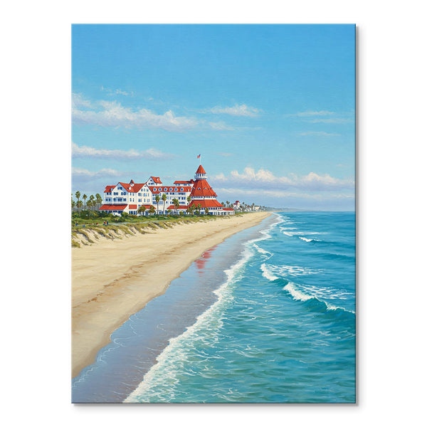 Hotel del Coronado in Coronado beach | Paint By Numbers Kit