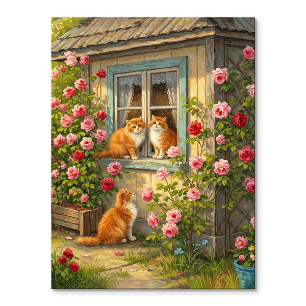 The Meow House Garden | Paint By Numbers Kit