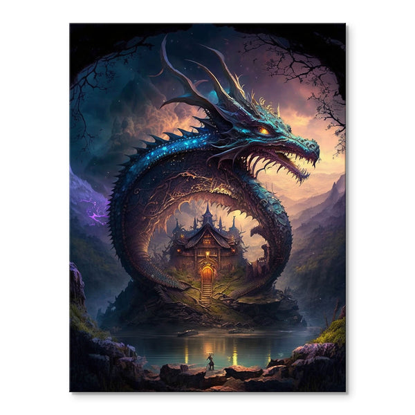 Mystic Dragon's Lair | Paint By Numbers Kit
