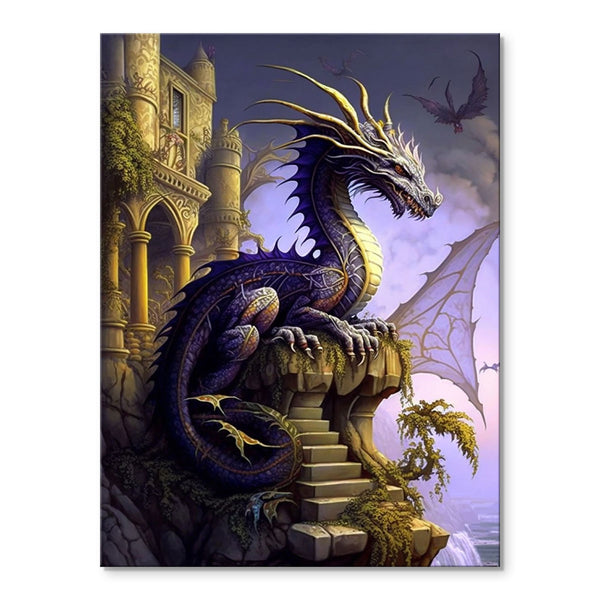 Dragon on the Terrace | Paint By Numbers Kit
