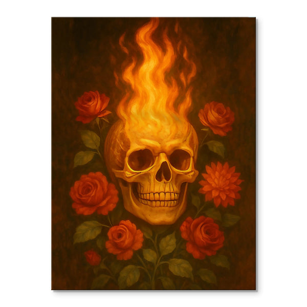 Burning Skull | Paint By Numbers Kit